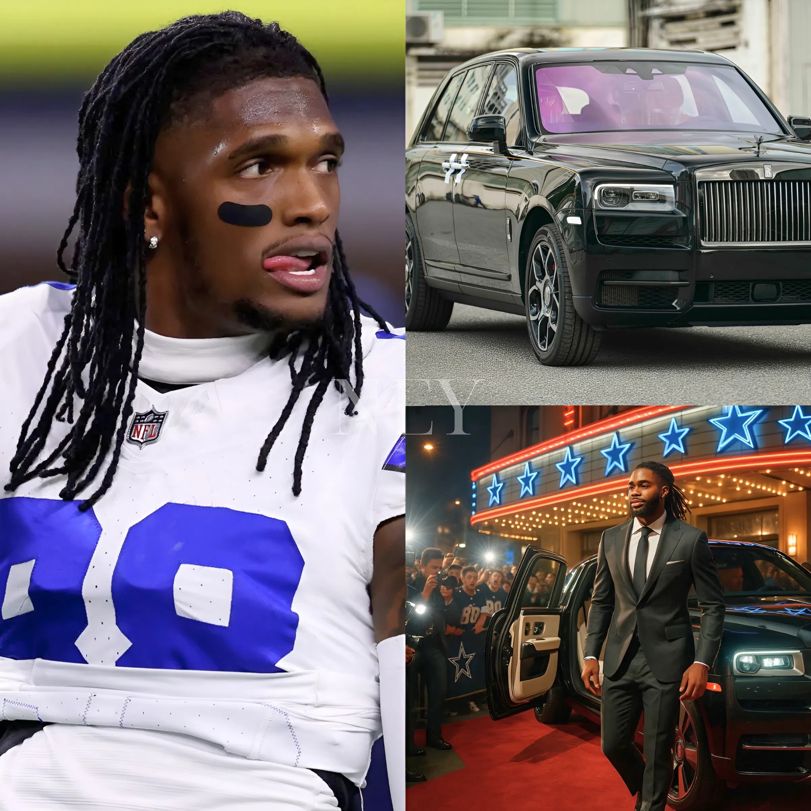 CeeDee Lamb, who left everyone gasping at the premiere of the Cowboys star-studded documentary, showed up in a $500,000 Rolls-Royce Cullinan, oozing pure luxury!