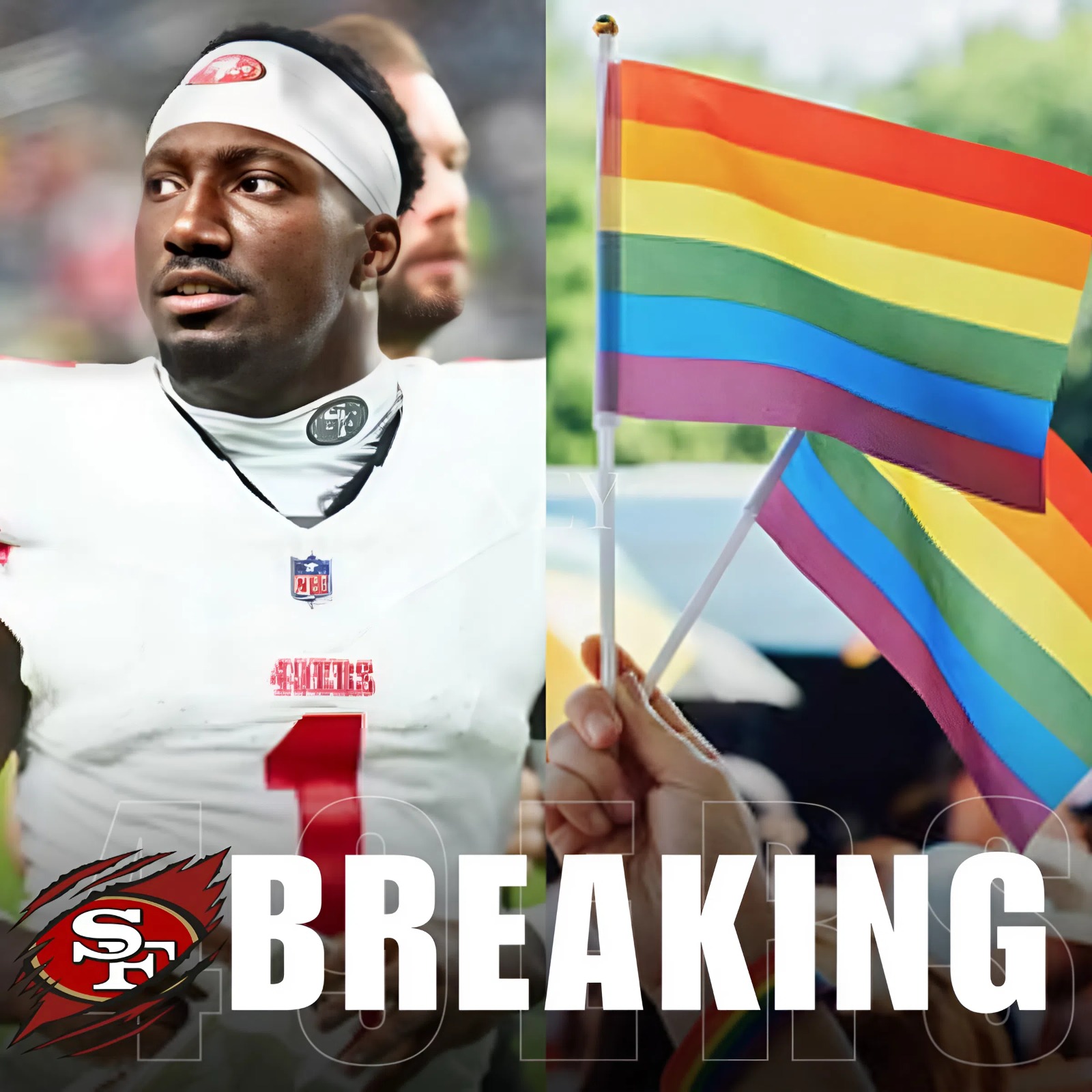 LATEST NEWS: The NFL was swept by emotion when San Francisco 49ers star Deebo Samuel made headlines for joining Pride celebrations, sharing the powerful message: “Football has no distance from LGBT.” His act was met with love and applause from fans around the world, yet it also stirred controversy, with some league officials quietly voicing their displeasure. Despite this, the wide receiver stood his ground, proving that courage and inclusivity will always triumph over criticism... - ney