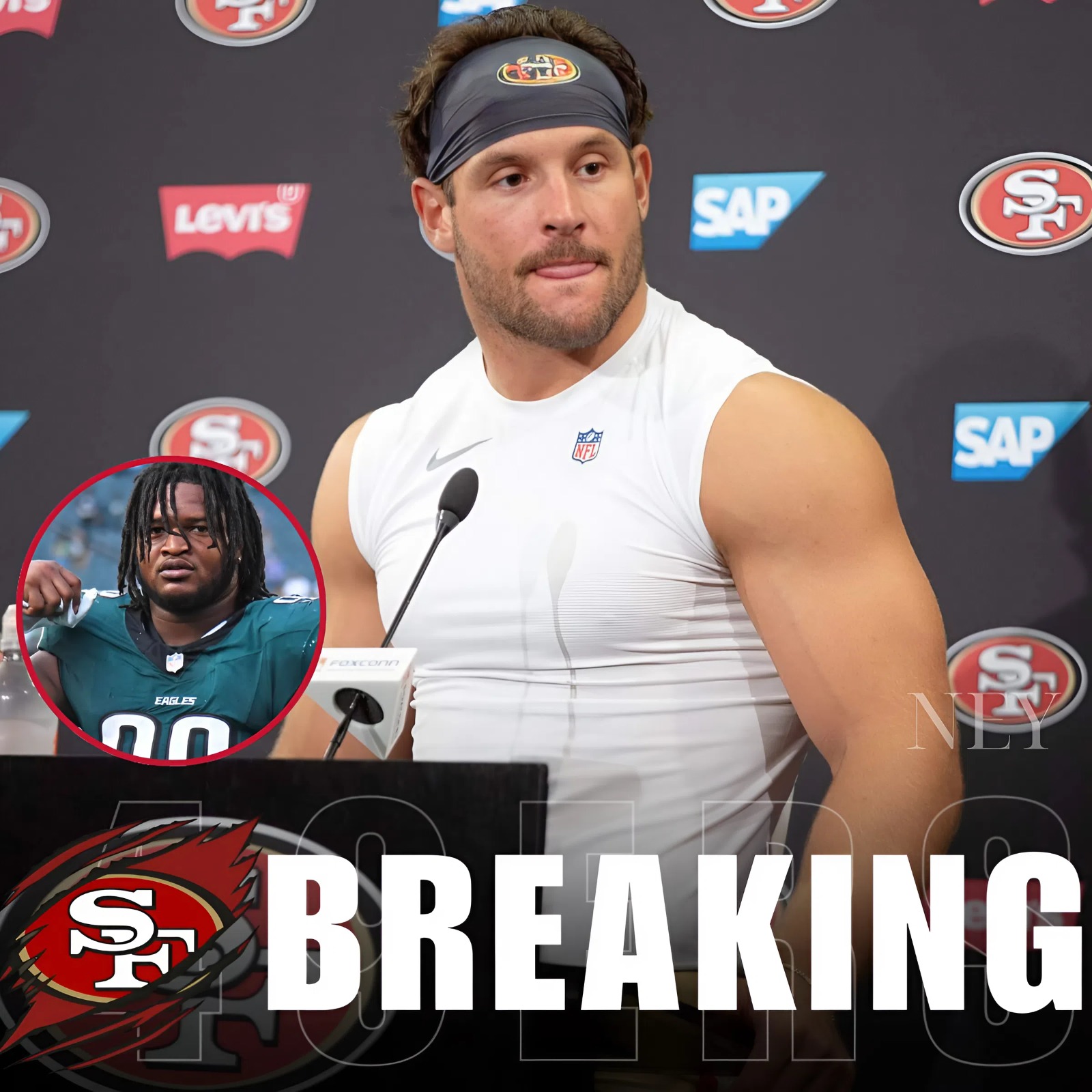 BREAKING NEWS: Jalen Carter was ejected moments before kickoff for spitting on Dak Prescott — a shocking move that rocked the entire league. 49ers defensive leader Nick Bosa lashed out: “This isn’t competition, it’s unsportsmanlike conduct. The NFL can’t allow this kind of behavior to continue.” The fallout has already rattled the Eagles, with reports of locker-room turmoil, talk of a looming suspension, and even a top sponsor reconsidering its multimillion-dollar partnership. - ney