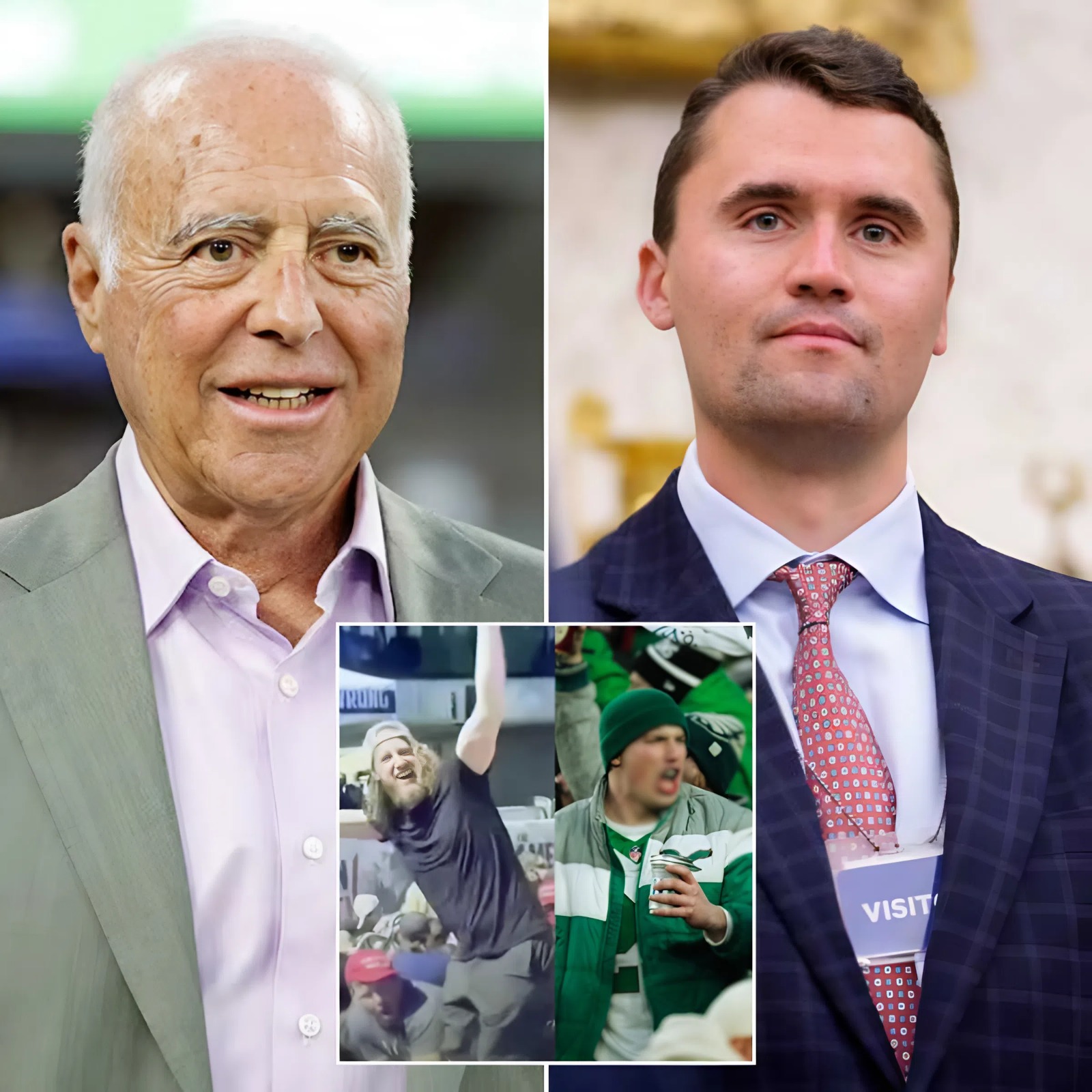 Breaking news: After discovering the shocking identity of a viewer at the ceremony at Utah Valley University who had a picture of celebrating Charlie Kirk's death as an Eagles fan, Eagles President Jeffrey Lurie immediately announced a complete ban on thi